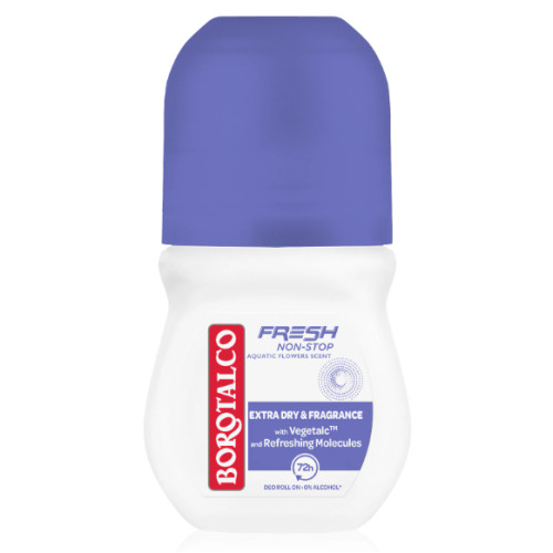 Дезодорант кульковий Borotalco Non-Stop Fresh Aquatic Flowers 72 год., 50 мл